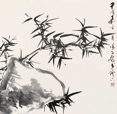 徐子鹤 墨竹 镜心